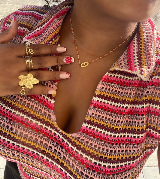 COLLIER VAHINÉ ROSE